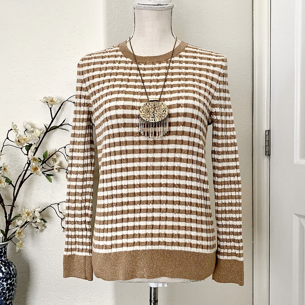 TALBOTS Pullover Striped Sweater